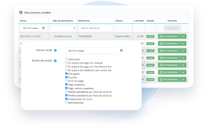 Consulta documentos sin salir de Shopify